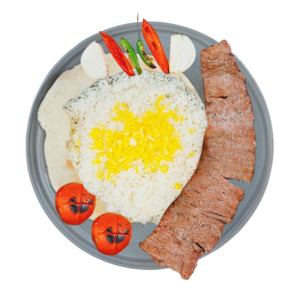 چلو کباب برگ مخصوص